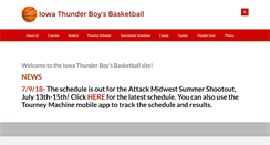 Desktop Screenshot of iowathunderbasketball.com