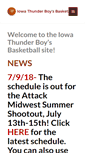 Mobile Screenshot of iowathunderbasketball.com